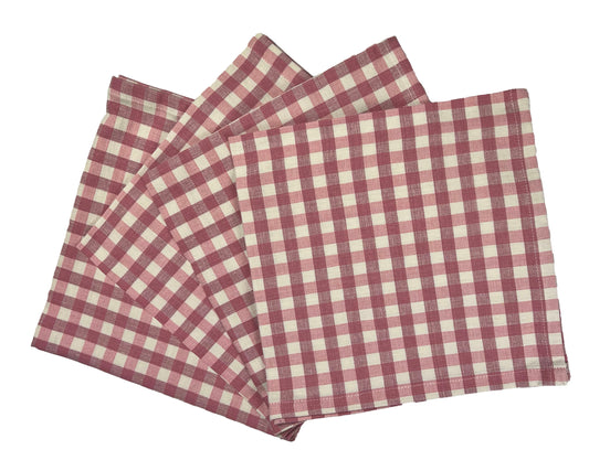 Pack of four ziro pink napkins from Sterck & Co.