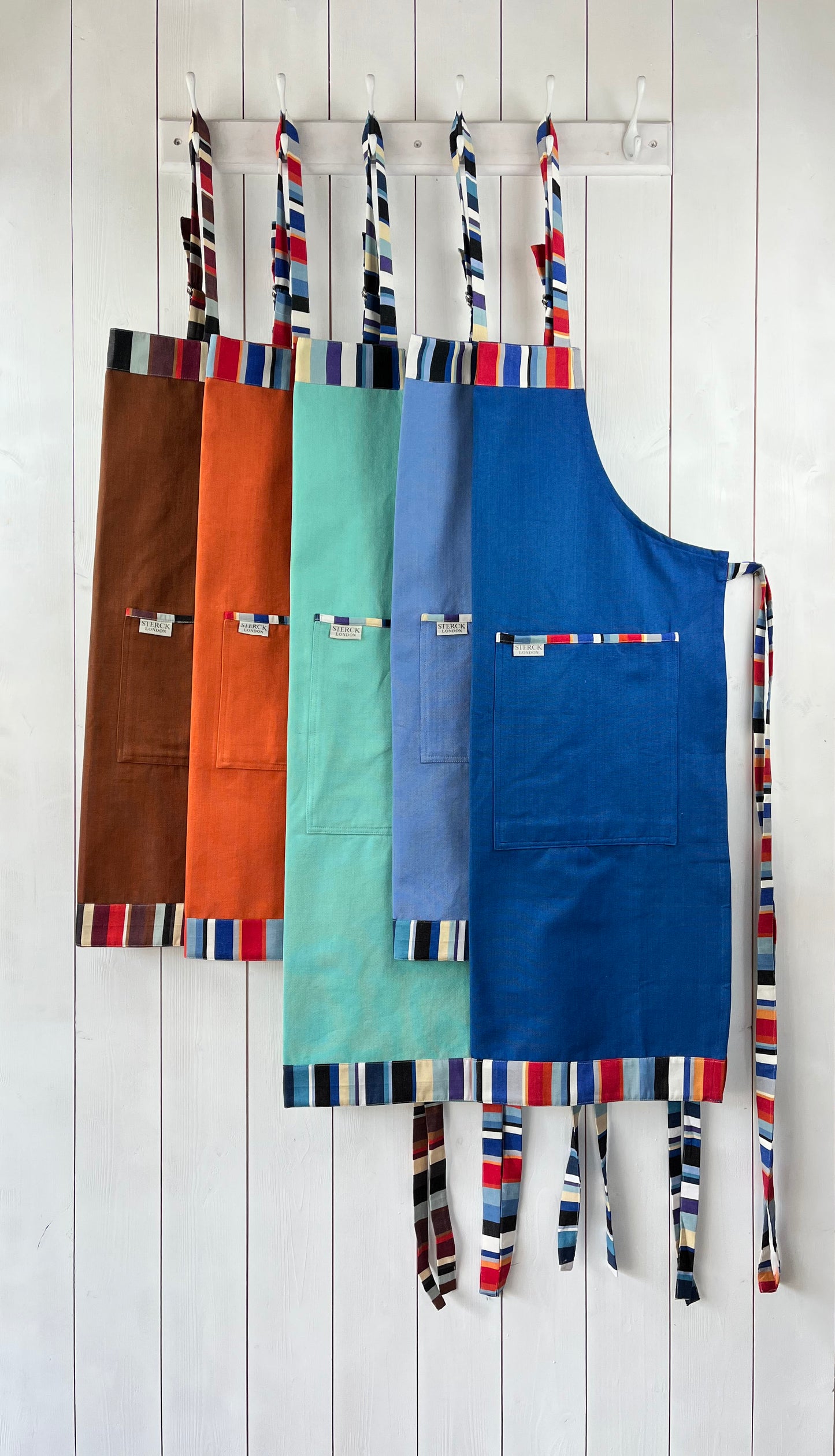 the waikiki and caloosa cotton apron collection. sterck & co.