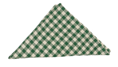 Folded Ziro green napkin from Sterck & Co. 